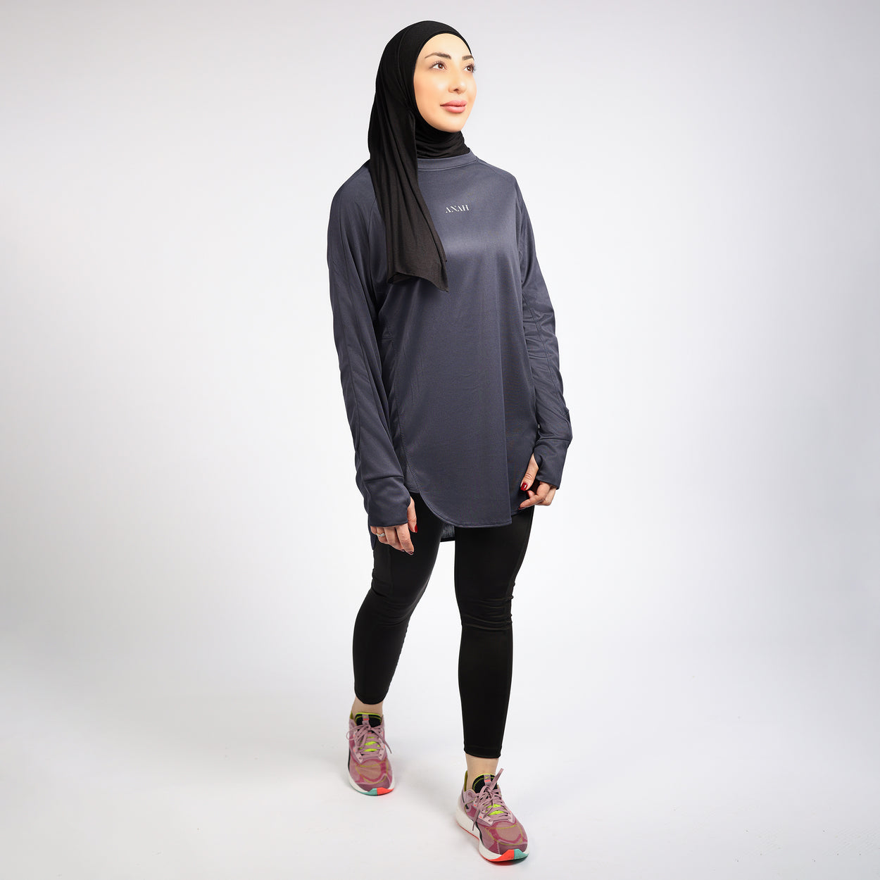 Anah Training Top - Navy Blue